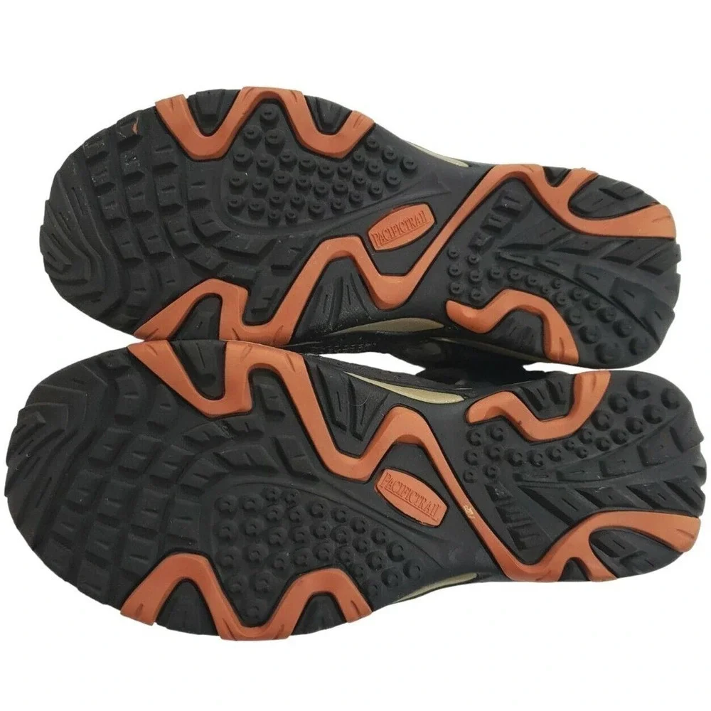 Pacific Trail~Men's Size 9.5~Brown/ Black/Orange Lace Up Low Top Beach Shoes.